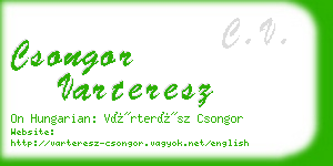 csongor varteresz business card